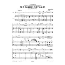 Soir dans les montagnes : pour fl&ucirc;te et piano