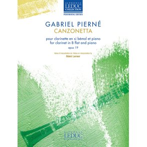 Canzonetta Opus 19 : pour clarinet et piano