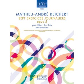 Sept exercices journaliers pour flûte op. 5 : Introduction et table des articulations de | Introduction and table of articulations by Bruno Jouard