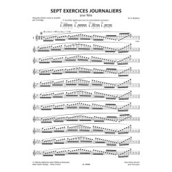 Sept exercices journaliers pour fl&ucirc;te op. 5 : Introduction et table des articulations de | Introduction and table of articulations by Bruno Jouard