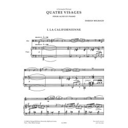 Quatre Visages : pour alto et piano | for viola and piano