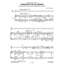 Concerto pour saxophone en mi b&eacute;mol