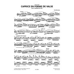 Caprice en forme de valse : pour saxophone seul | for solo saxophone