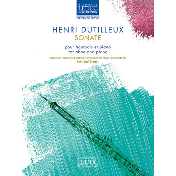 Sonate pour hautbois et piano : Introduction et notes dinterprtation de Bertrand Grenat