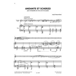 Andante et Scherzo : pour trompette en Ut ou en Si bmol et piano