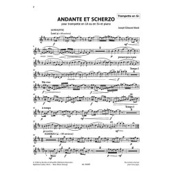 Andante et Scherzo : pour trompette en Ut ou en Si bmol et piano