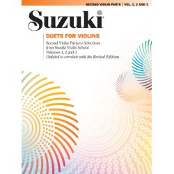 Suzuki Duets For Violins Volumes 1,2 And 3 Revised Edition (2nd Violin)