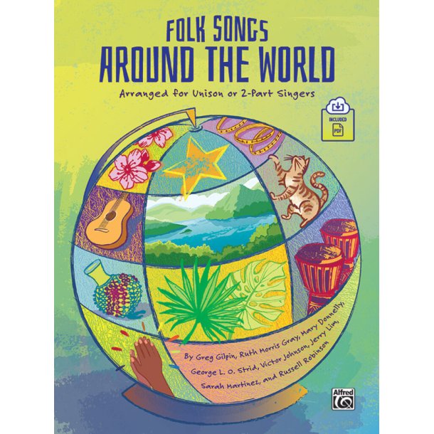 Folk Songs Around the World : Book+PDF
