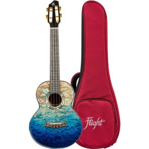 A10 All Solid Tenor Ukulele - QM Faded Blue : Anniversary Model