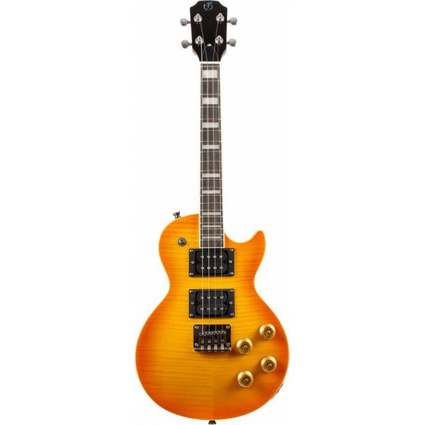 Centurion Tenor Electric Ukulele - Vintage Burst : Singlecut Shape. Solid Body