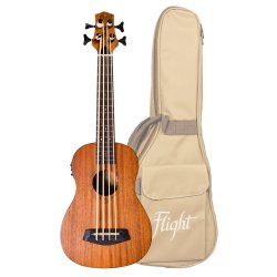 Flight: DUBS  Electro-Acoustic Bass Ukulele (With Bag)