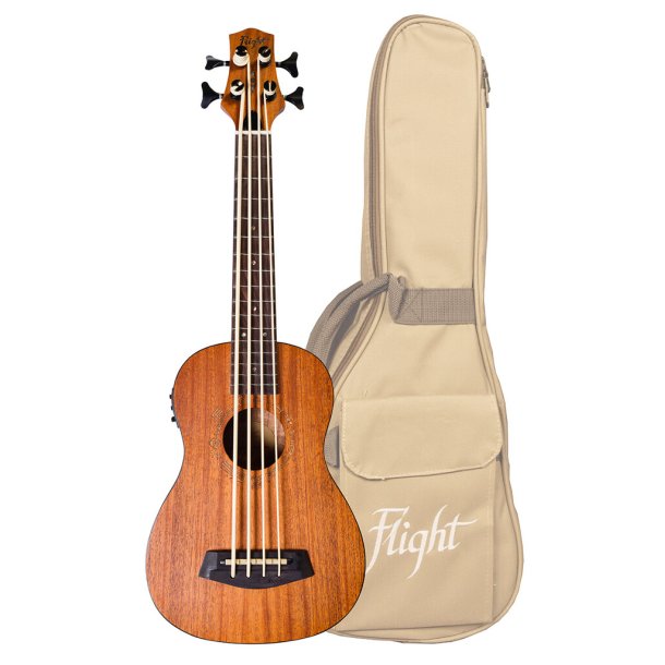 Flight: DUBS  Electro-Acoustic Bass Ukulele (With Bag)