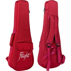 Flight: Deluxe Concert Ukulele Gig Bag - Wine Red : 15mm Padded