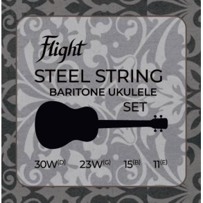 Flight Baritone Ukulele Steel Strings FBSS-200