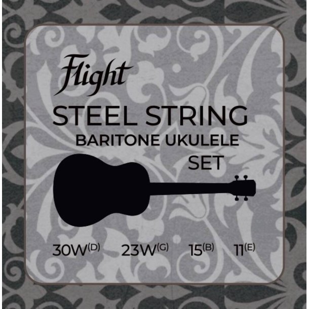 Flight Baritone Ukulele Steel Strings FBSS-200