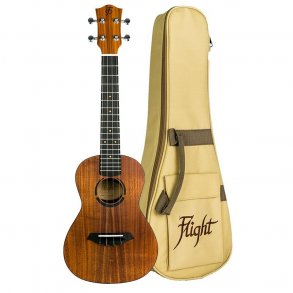 Flight: JULC Juliana Concert Ukulele Solid Koa : (With Bag)
