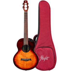 Flight Navigator Baritone Electro Ukulele - Tobacco Burst : All Solid