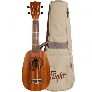 Flight: NUP310 Pineapple Ukulele - Sapele : With bag