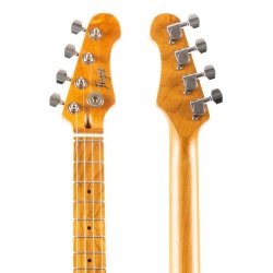 Pathfinder Tenor Electric Ukulele - Trans Black : Double-cut Shape. Solid body