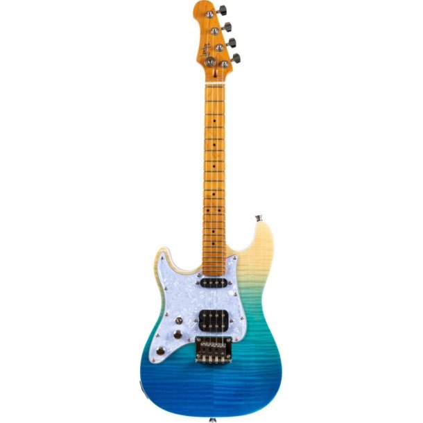 Pathfinder Electric Ukulele - Trans Blue (Left) : Left Handed