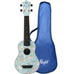 Flight TUS-40 Unicorn/Enhjrning Soprano Travel Ukulele