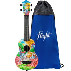 Ultra Flight Travel Soprano Ukulele - Fat Cat