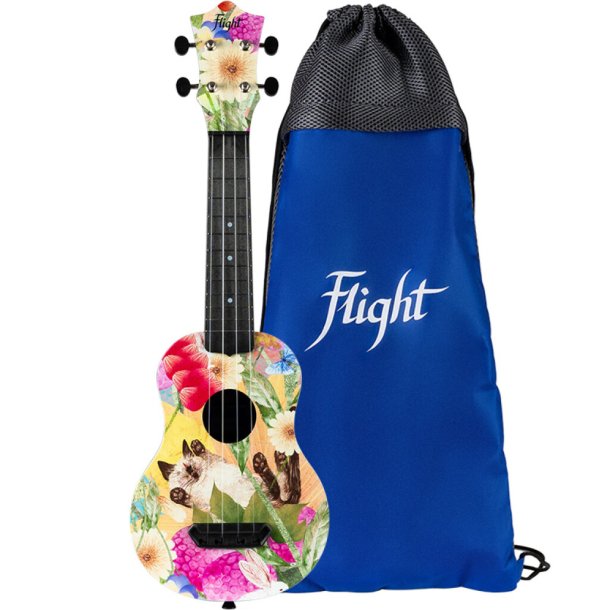 Ultra Flight Travel Soprano Ukulele - Summer Cat