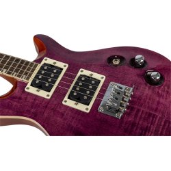 Flight Vanguard Tenor Electric Ukulele - Trans Purple : Double Cut, Solid Body