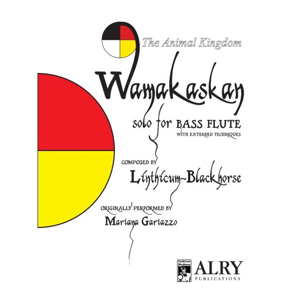 Wamakaskan for Solo Bass Flute (Sheet Music)