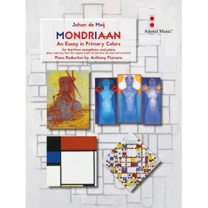 Mondriaan (An Essay in Primary Colors) : Piano reduction from the original version for baritone sax and wind orchestra