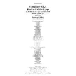 Lothl&oacute;rien (from The Lord of the Rings) : for wind orchestra (revised edition 2023)