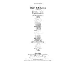 Elegy &amp; Scherzo : for cello and wind orchestra