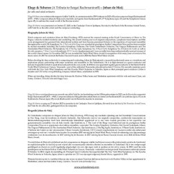 Elegy &amp; Scherzo : for cello and wind orchestra