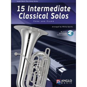 15 Intermediate Classical Solos : Tuba and Piano