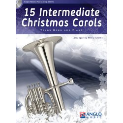 15 Intermediate Christmas Carols : Tenor Horn [Eb] and Piano