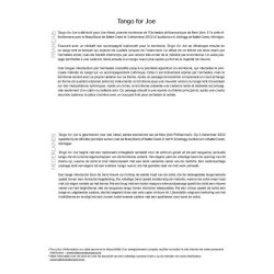 Tango for Joe : Trombone Solo