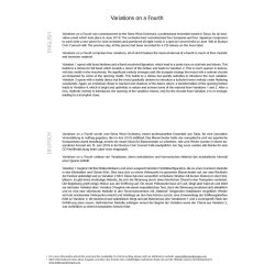 Variations on a Fourth