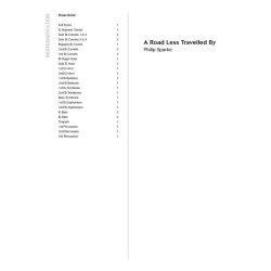 A Road Less Travelled By