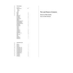 The Last Flower of Autumn : for Male Voice Choir and Concert Band