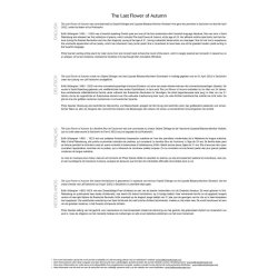 The Last Flower of Autumn : for Male Voice Choir and Concert Band