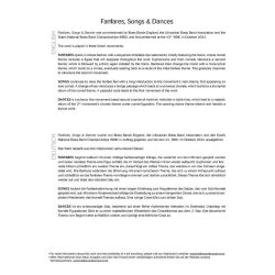 Fanfares, Songs & Dances