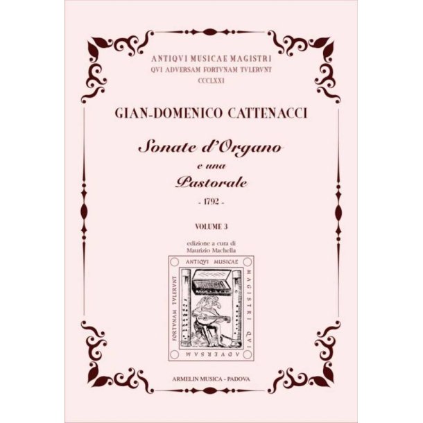 Sonate d'organo e una pastorale : Vol. 3