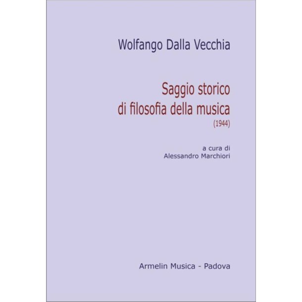 Saggio Storico Di Filosofia Della Musica