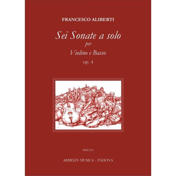 Sei sonate a solo : Per violino e basso, op. 4