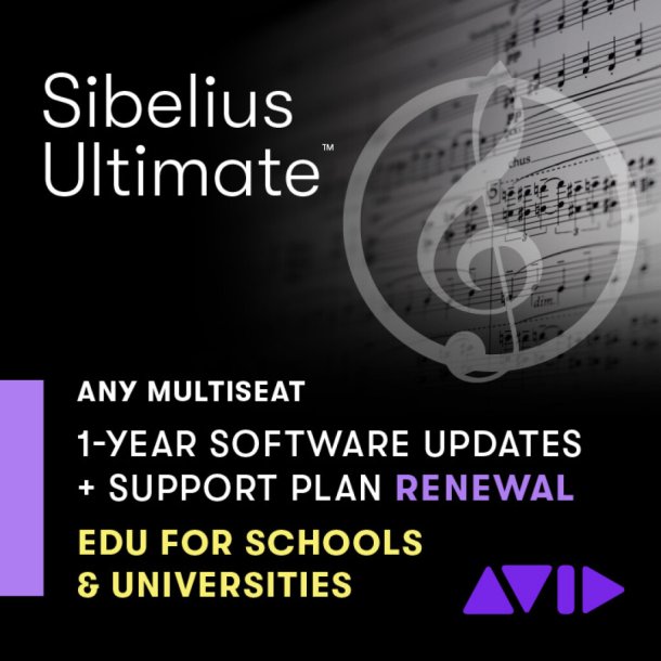 Sibelius- Ultimate 1-Yr Updates & Support -Renewal : Multiseat Renewal (Channel)