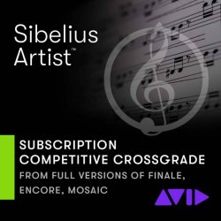 Sibelius Artist 1-Year Subscription for Crossgrade : Boxed