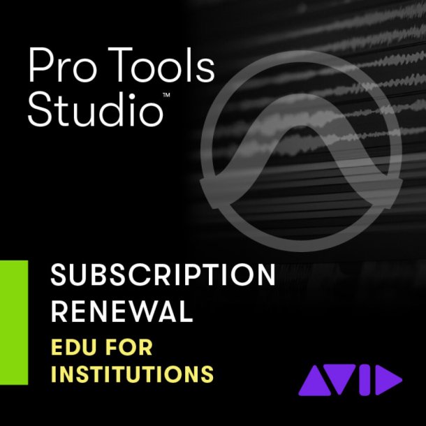 Pro Tools Studio Annual Subs Renewal - Edu Inst : Digital Download