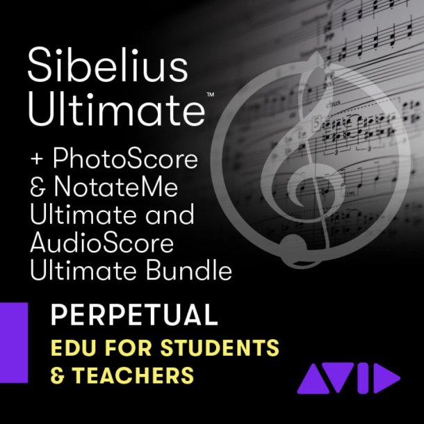 Sibelius- Ultimate Perpetual w/Neuratron  + PHOTOSCORE- Education : ESD digital download