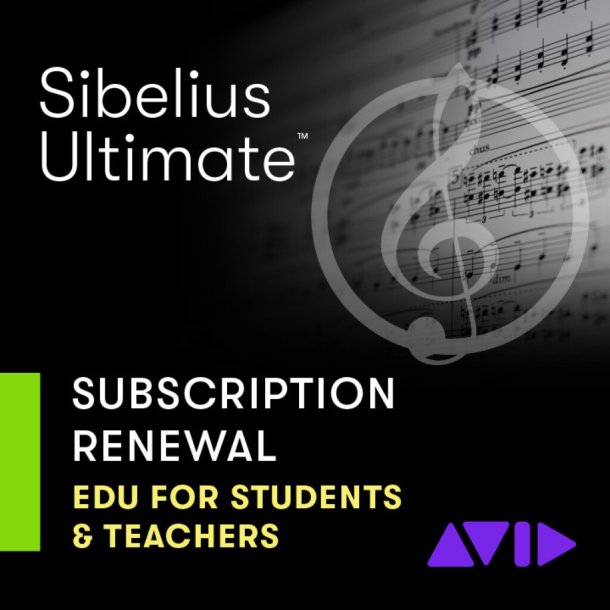 Sibelius- Ultimate 1-Year Subs Renewal - Edu : ESD digital download