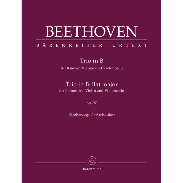 Trio in B-flat major op. 97 : Archduke